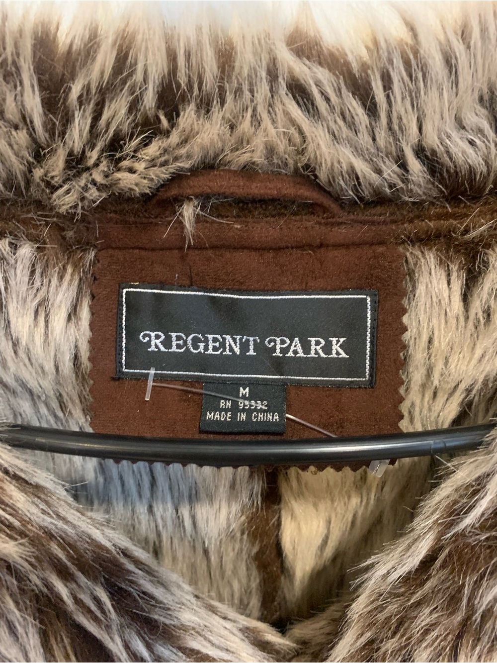 Brown Faux-Shearling Trim Suede Jacket - Women - Picture 6 of 9